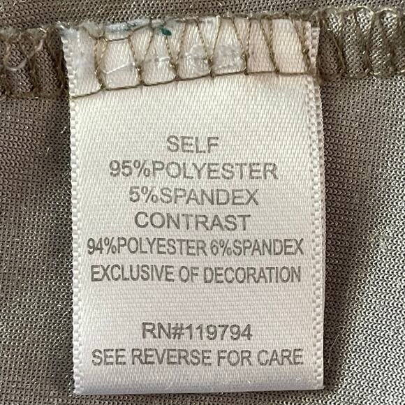 One World Velvet Print Top Sequin & Lace Trim LRG Whimsygoth Forest Fairy Grunge - Picture 9 of 10